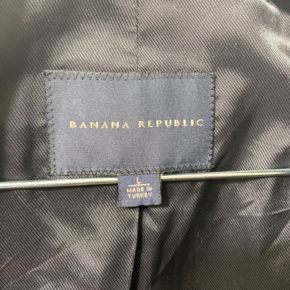Banana Republic Double Breasted Men’s Peacoat (Black, Size L) - Picture 3 of 14